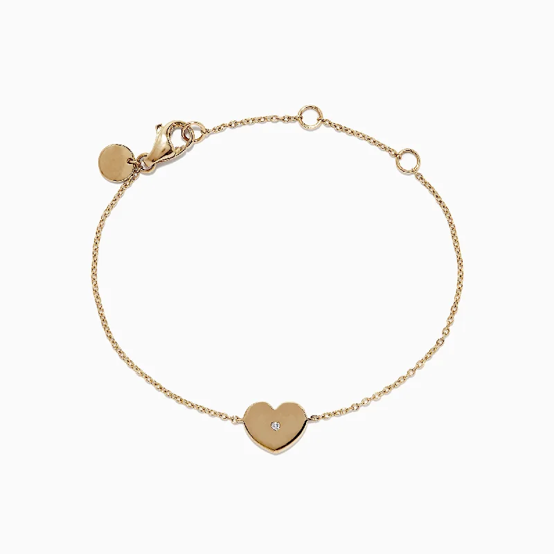 Dazzle With Discounts – Shop Jewelry On Sale Kidz 14K Yellow Gold Heart Bracelet. 0.01 TCW Dazzle With Discounts – Shop Jewelry On Sale Kidz 14K Yellow Gold Heart Bracelet. 0.01 TCW