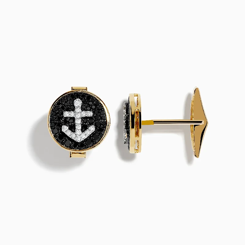 Exclusive Jewelry Sale – Limited-Time Discounts Men's 14K Yellow Gold Black and White Diamond Anchor Cufflinks Exclusive Jewelry Sale – Limited-Time Discounts Men's 14K Yellow Gold Black and White Diamond Anchor Cufflinks