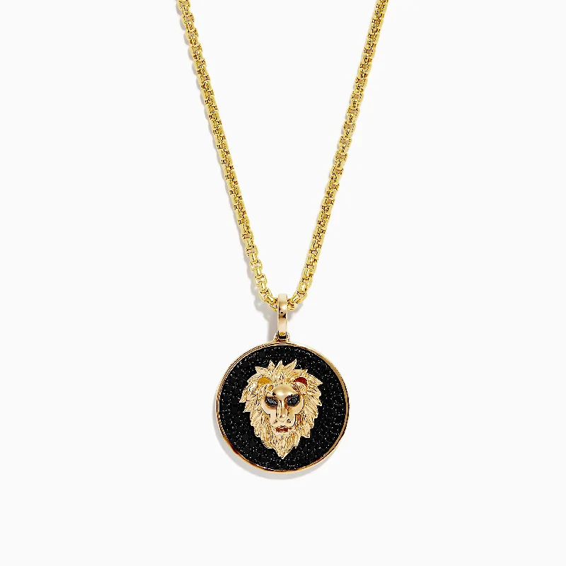 Exclusive Jewelry Discounts – Shop Now For Savings Men's 14K Yellow Gold Black Diamond Lion Head Pendant Exclusive Jewelry Discounts – Shop Now For Savings Men's 14K Yellow Gold Black Diamond Lion Head Pendant