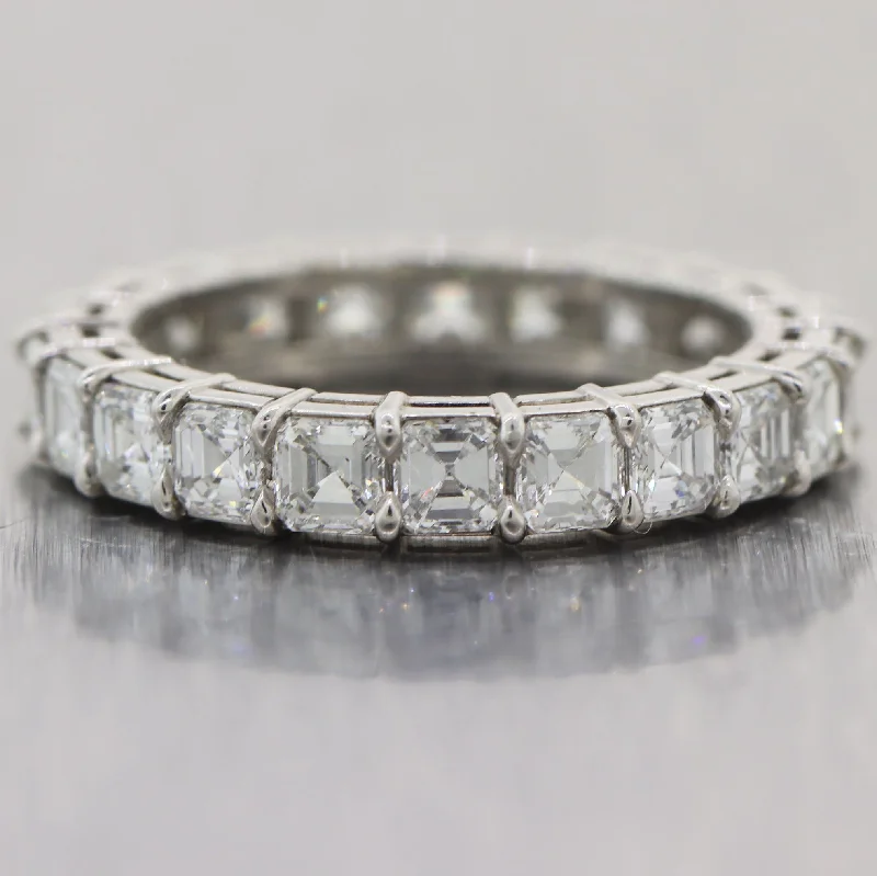 Flash Sale On Exquisite Jewelry – Don't Miss Out Modern Platinum 3.27ctw Ascher Cut Diamond Wedding Band Ring Flash Sale On Exquisite Jewelry – Don't Miss Out Modern Platinum 3.27ctw Ascher Cut Diamond Wedding Band Ring